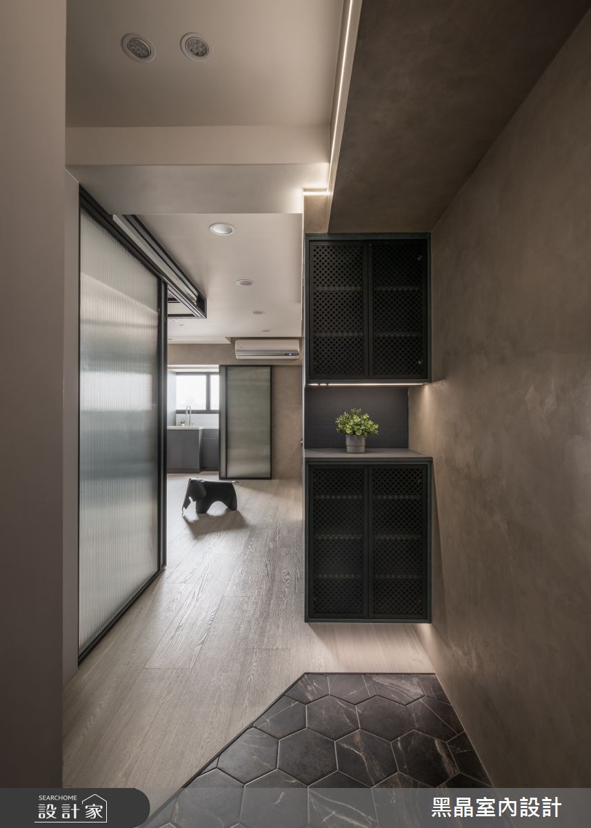 10坪老屋(16~30年)＿現代風玄關案例圖片＿黑晶室內設計＿黑晶_64之1