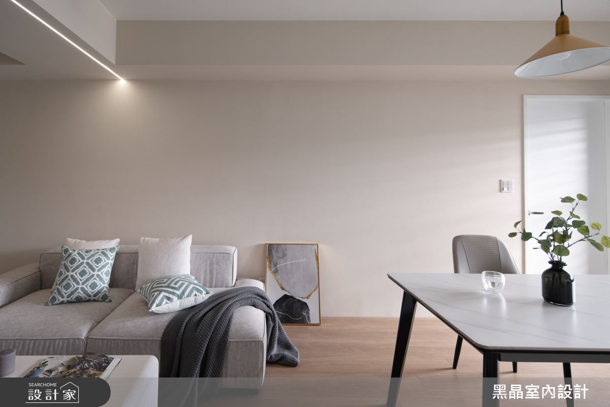 20坪新成屋(5年以下)＿簡約美式風客廳餐廳案例圖片＿黑晶室內設計＿黑晶_65之3
