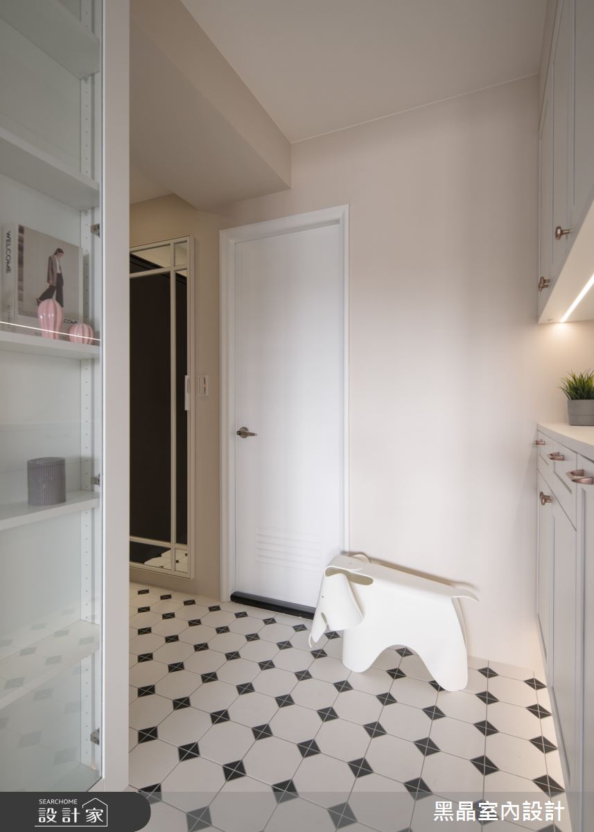 20坪新成屋(5年以下)＿簡約美式風玄關案例圖片＿黑晶室內設計＿黑晶_65之6