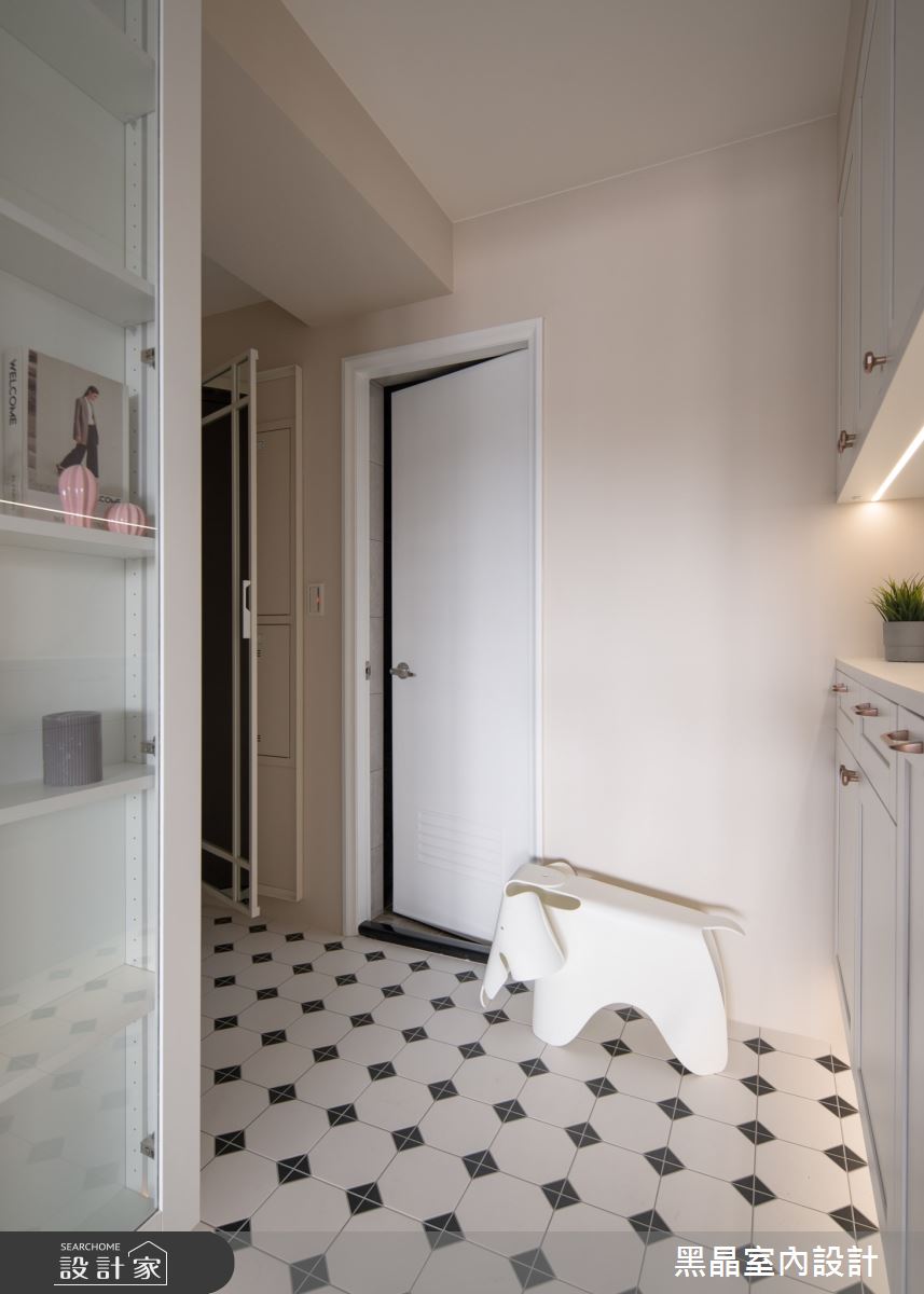 20坪新成屋(5年以下)＿簡約美式風玄關案例圖片＿黑晶室內設計＿黑晶_65之7