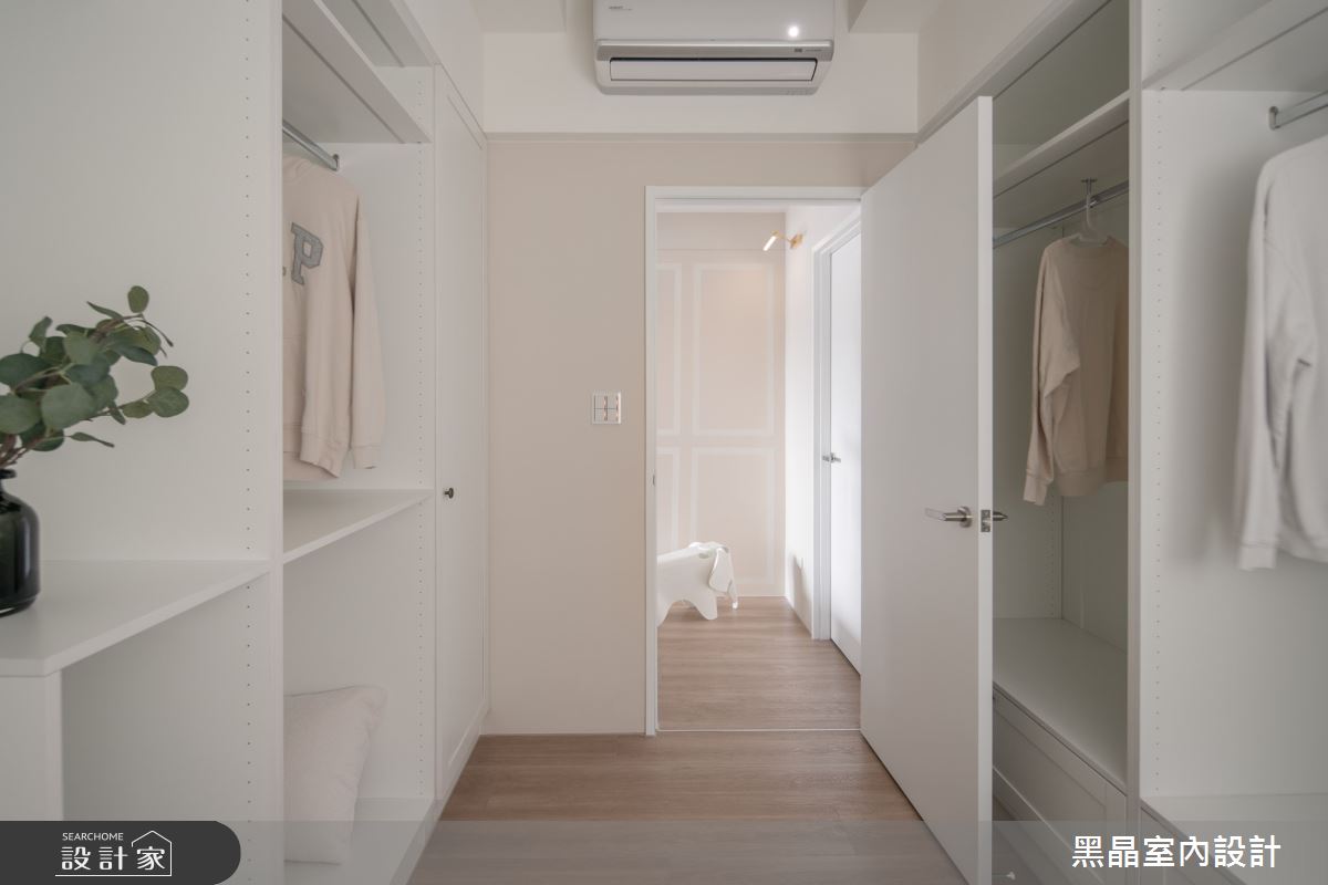20坪新成屋(5年以下)＿簡約美式風更衣間案例圖片＿黑晶室內設計＿黑晶_65之16
