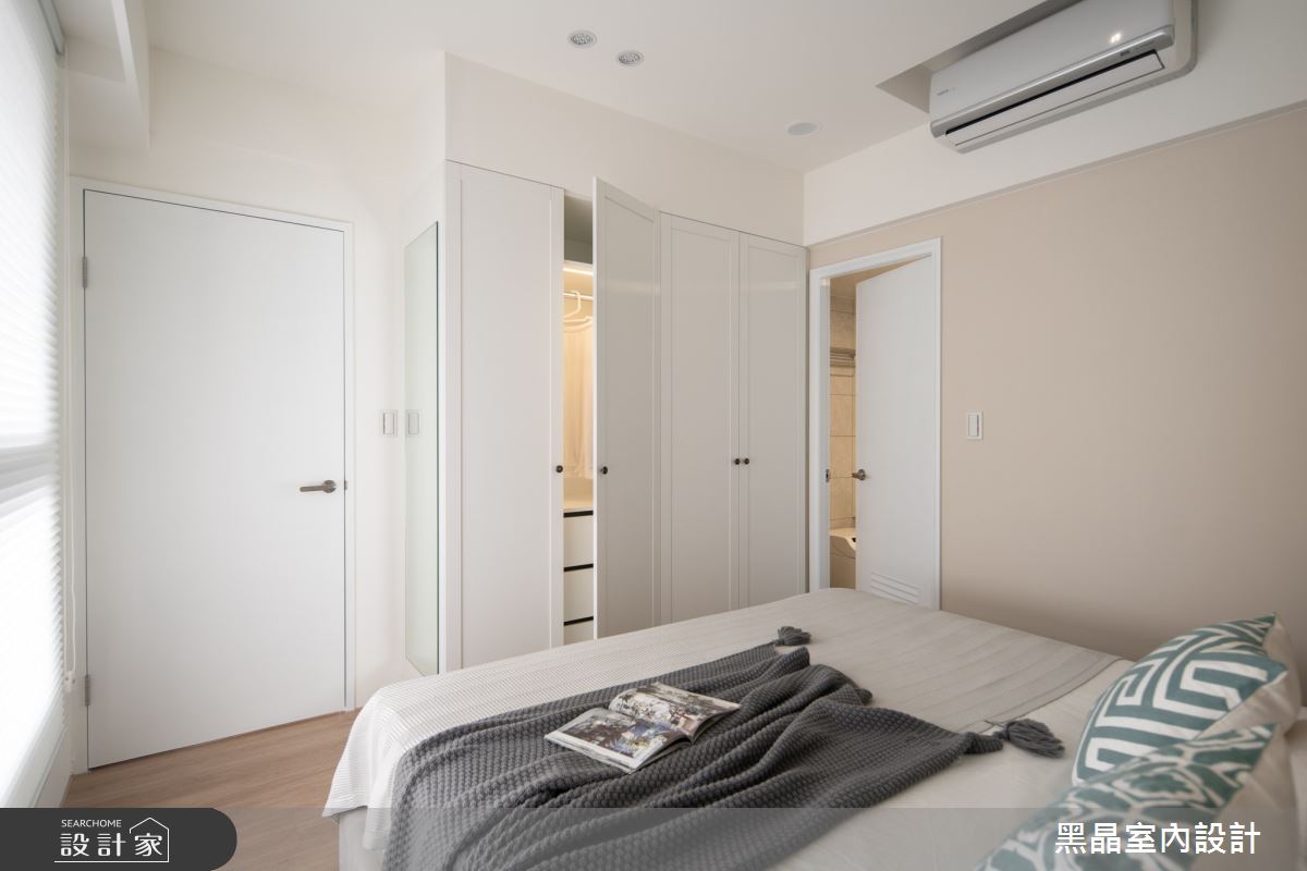 20坪新成屋(5年以下)＿簡約美式風臥室案例圖片＿黑晶室內設計＿黑晶_65之21