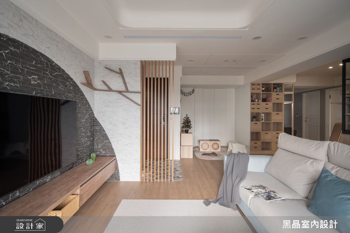 37坪新成屋(5年以下)＿現代風客廳多功能室案例圖片＿黑晶室內設計＿黑晶_66之8