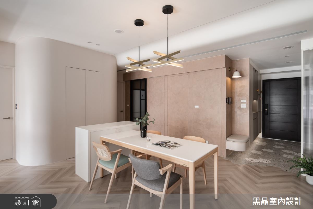 37坪新成屋(5年以下)＿北歐風玄關餐廳案例圖片＿黑晶室內設計＿黑晶_67之6