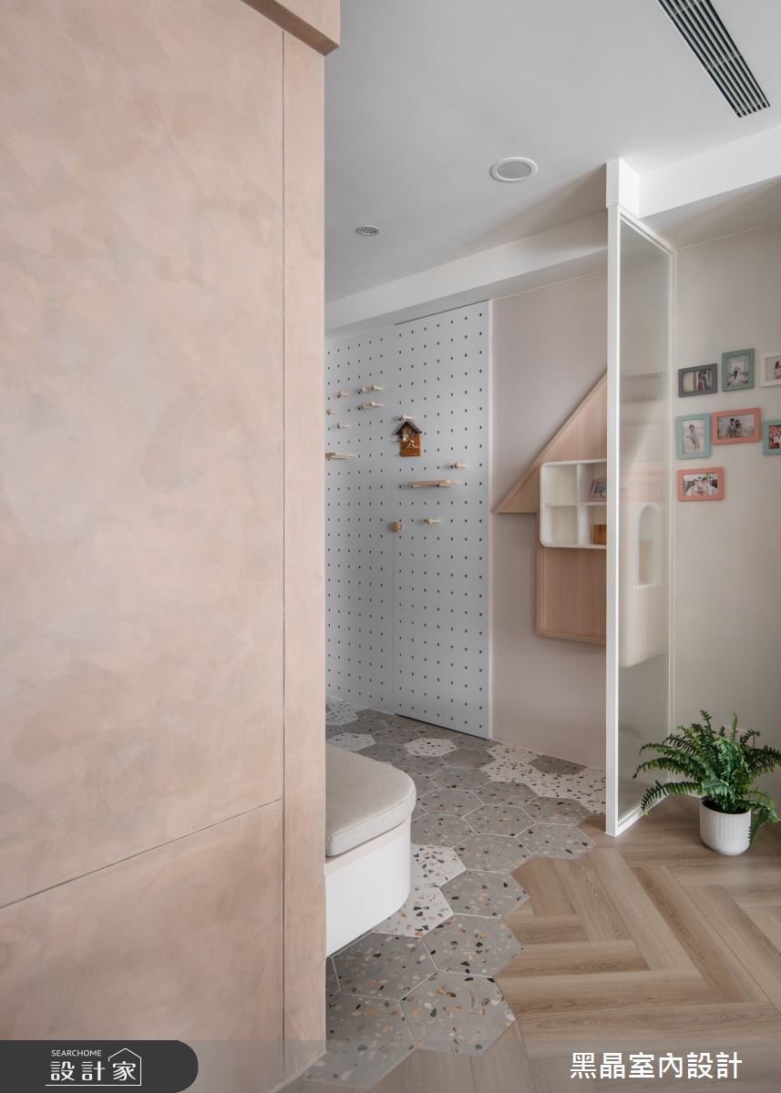 37坪新成屋(5年以下)＿北歐風玄關案例圖片＿黑晶室內設計＿黑晶_67之4