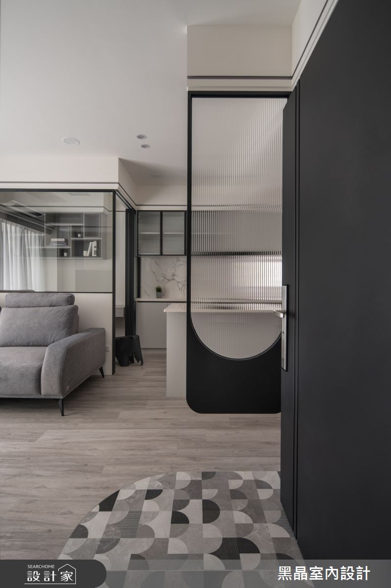 老屋(16~30年)＿北歐風玄關客廳案例圖片＿黑晶室內設計＿黑晶_68之1