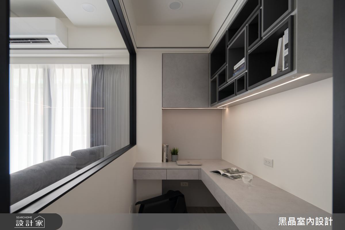 老屋(16~30年)＿北歐風書房工作區案例圖片＿黑晶室內設計＿黑晶_68之5