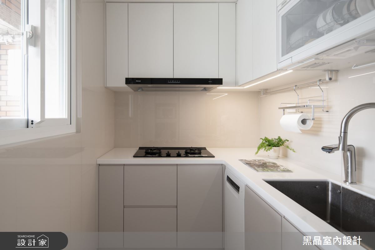 24坪老屋(16~30年)＿奶油北歐風廚房案例圖片＿黑晶室內設計＿黑晶_69之12
