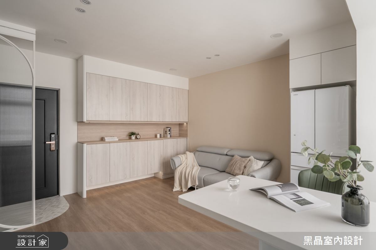 14坪老屋(16~30年)＿溫馨北歐風玄關客廳餐廳案例圖片＿黑晶室內設計＿黑晶_70之7