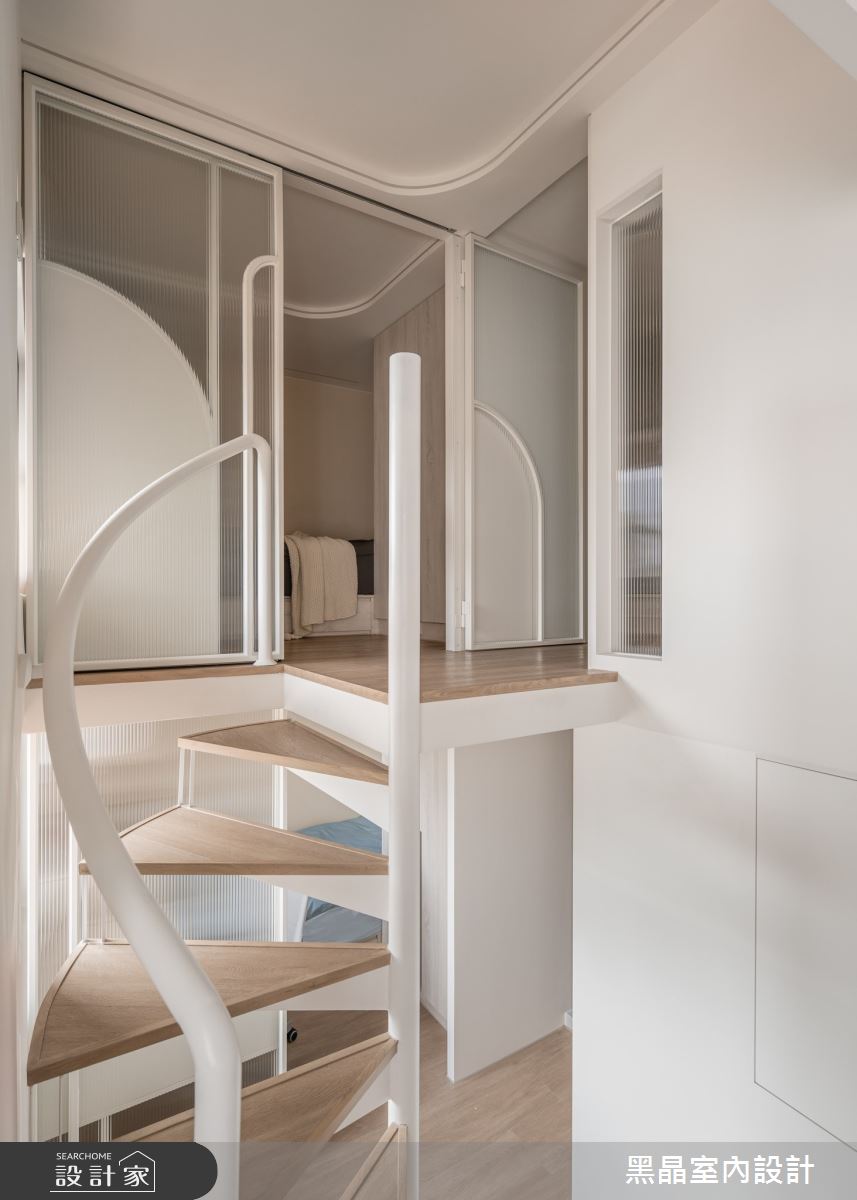 14坪老屋(16~30年)＿溫馨北歐風臥室樓梯案例圖片＿黑晶室內設計＿黑晶_70之14