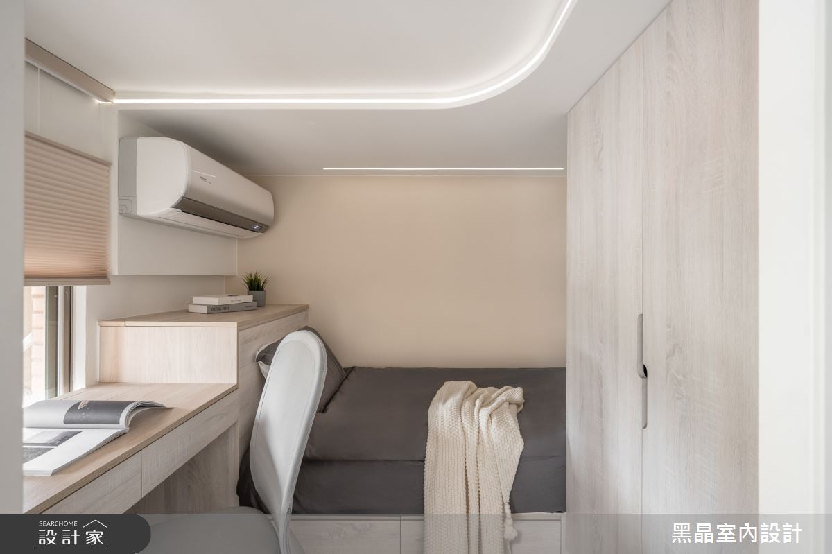 14坪老屋(16~30年)＿溫馨北歐風臥室案例圖片＿黑晶室內設計＿黑晶_70之16