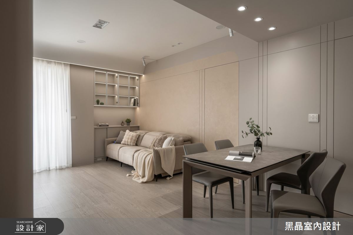 22坪老屋(16~30年)＿柔霧北歐風客廳餐廳案例圖片＿黑晶室內設計＿黑晶_72之2