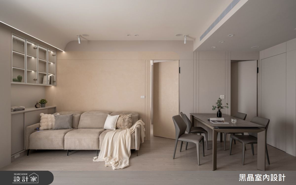 22坪老屋(16~30年)＿柔霧北歐風客廳餐廳案例圖片＿黑晶室內設計＿黑晶_72之7