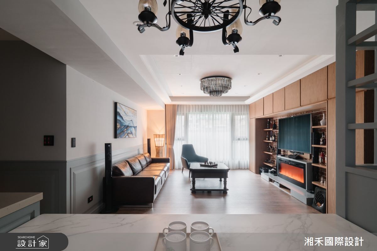 35坪中古屋(5~15年)＿美式風客廳案例圖片＿湘禾國際設計＿湘禾_18之4