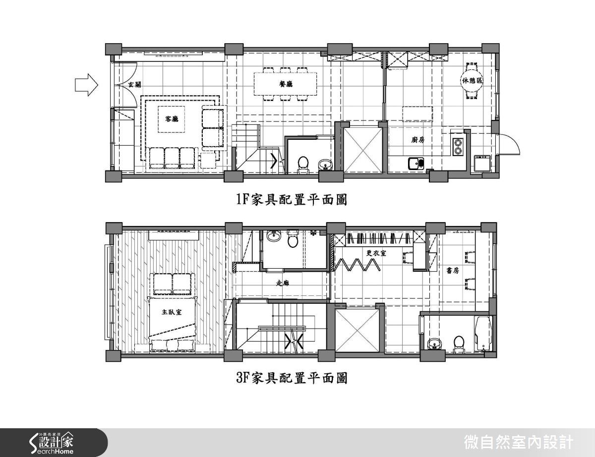 45坪新成屋(5年以下)＿美式風案例圖片＿微自然室內裝修設計有限公司＿微自然_01之14