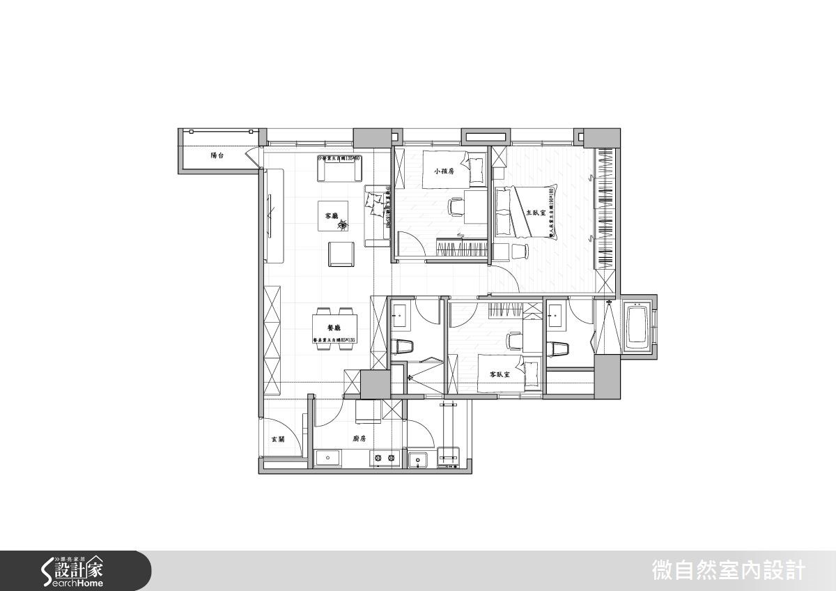 28坪新成屋(5年以下)＿美式風案例圖片＿微自然室內裝修設計有限公司＿微自然_03之11