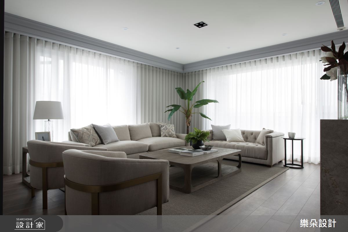 95坪新成屋(5年以下)＿新古典客廳案例圖片＿樂朵室內設計＿樂朵_01之2