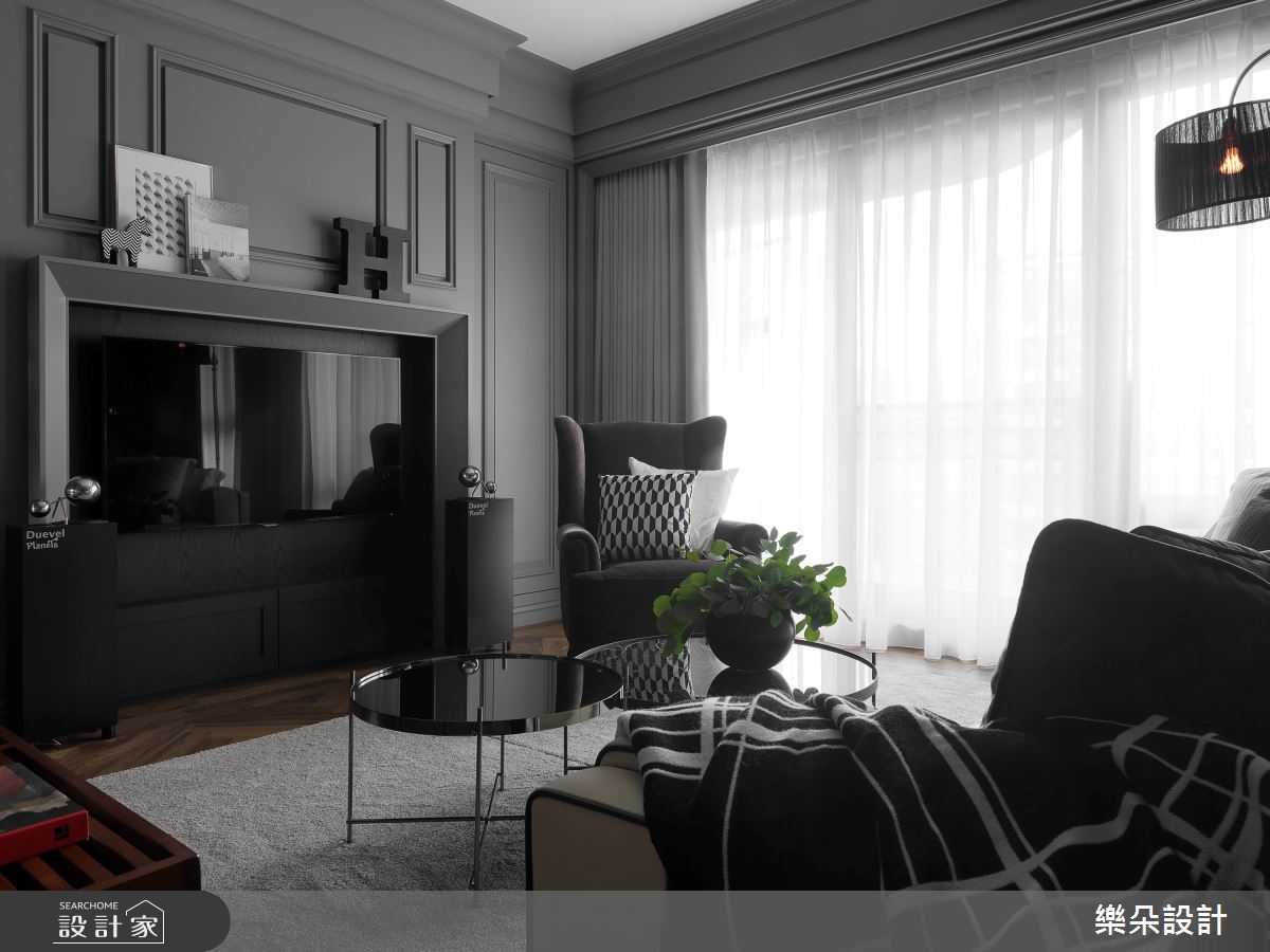 77坪新成屋(5年以下)＿新古典客廳案例圖片＿樂朵室內設計＿樂朵_02之3