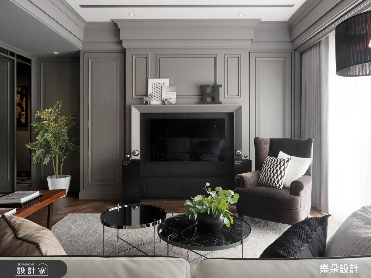 77坪新成屋(5年以下)＿新古典客廳案例圖片＿樂朵室內設計＿樂朵_02之4