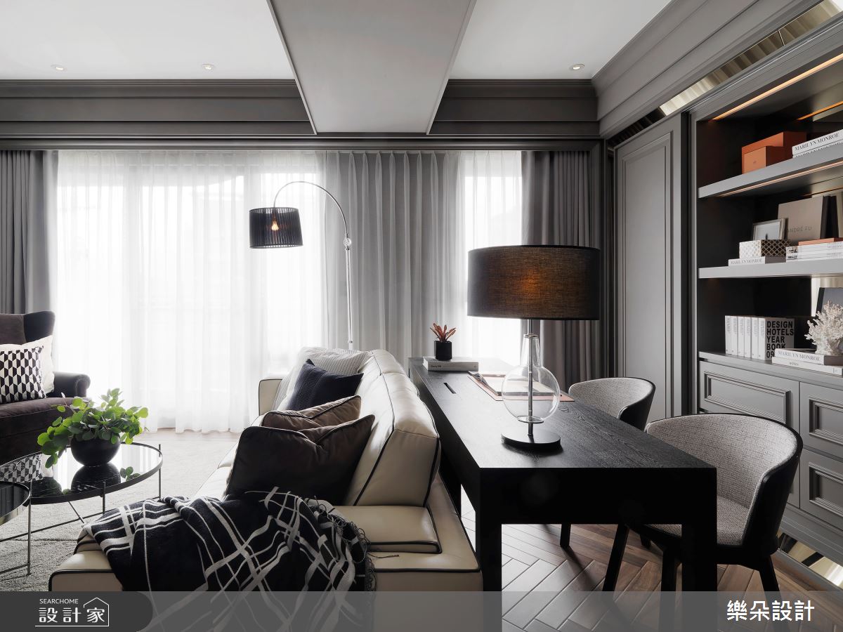 77坪新成屋(5年以下)＿新古典客廳案例圖片＿樂朵室內設計＿樂朵_02之5