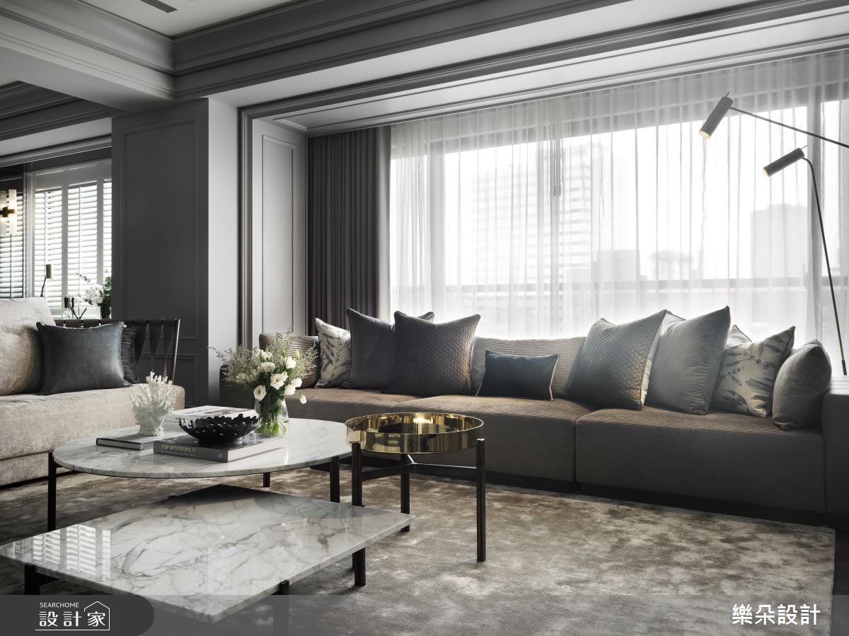92坪新成屋(5年以下)＿新古典客廳案例圖片＿樂朵室內設計＿樂朵_07之3