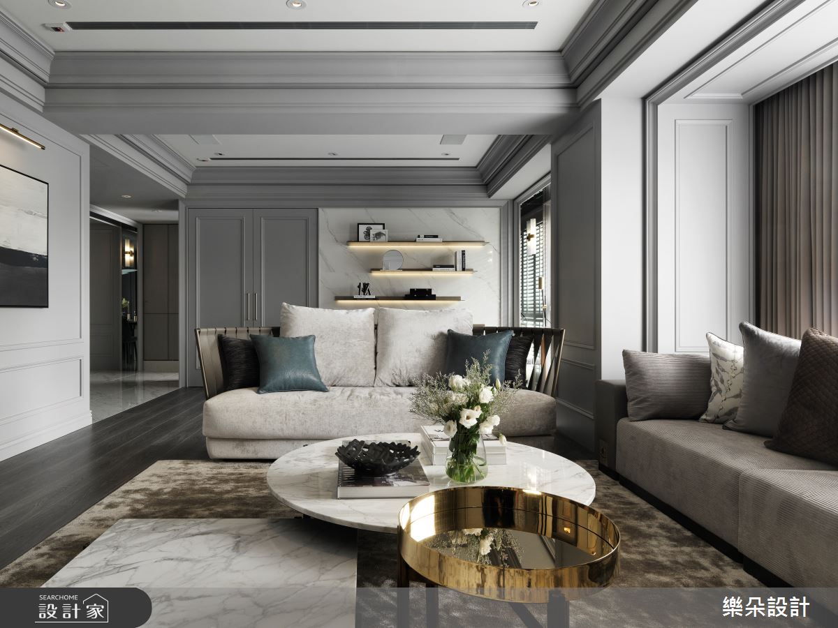 92坪新成屋(5年以下)＿新古典客廳案例圖片＿樂朵室內設計＿樂朵_07之4