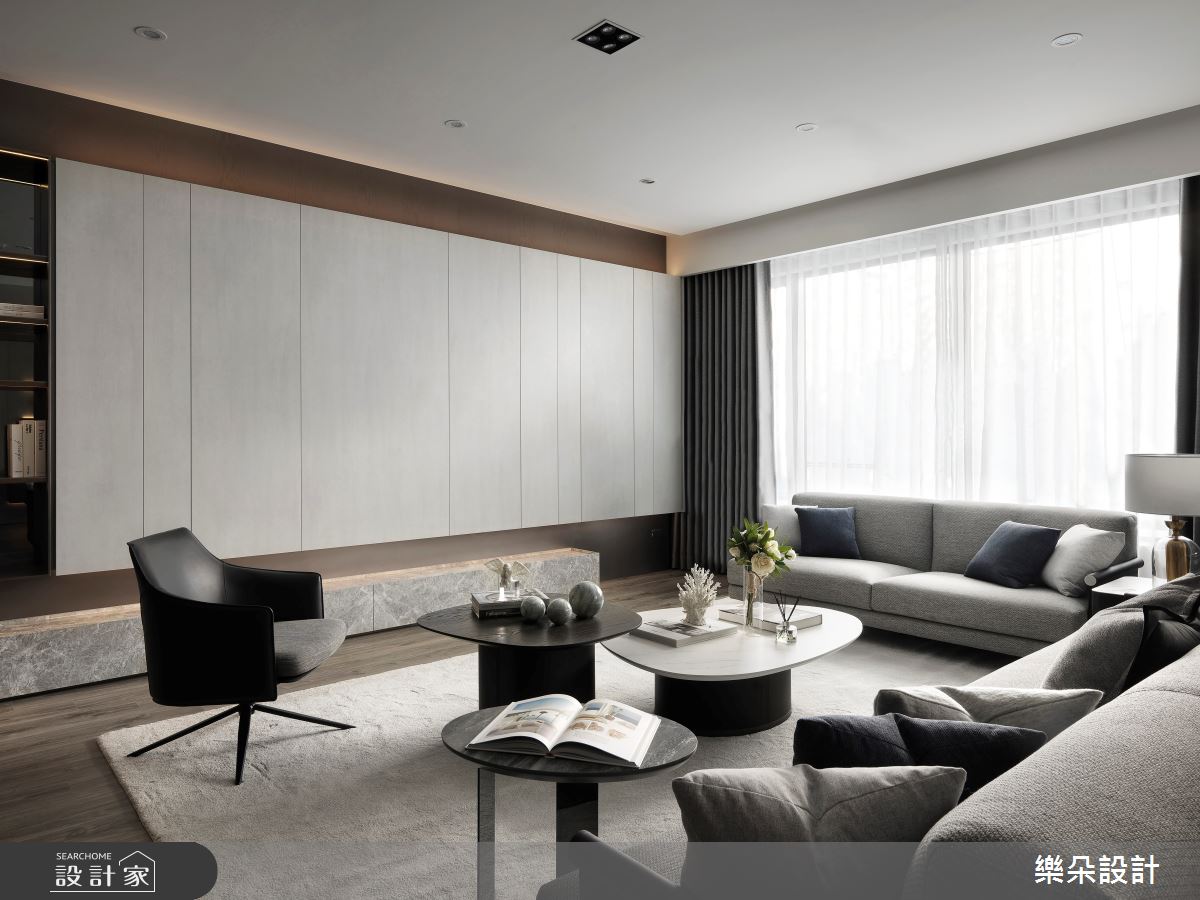 90坪新成屋(5年以下)＿現代風客廳案例圖片＿樂朵室內設計＿樂朵_09之7