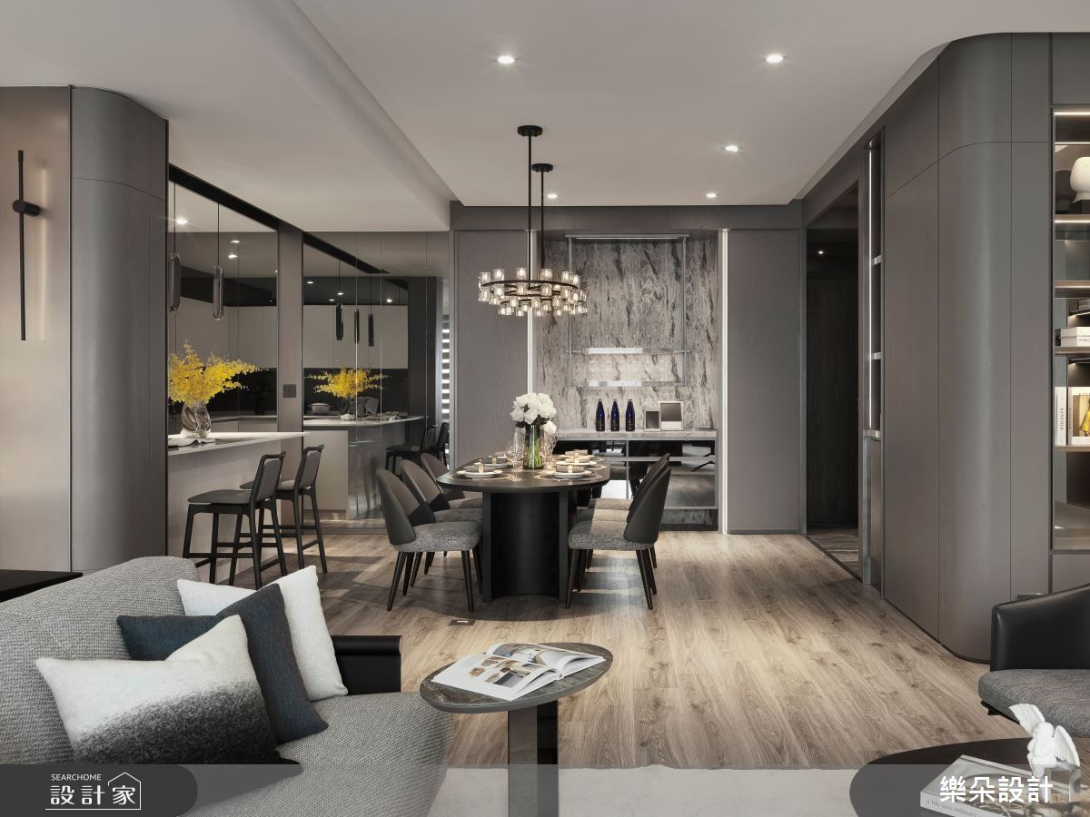90坪新成屋(5年以下)＿現代風客廳案例圖片＿樂朵室內設計＿樂朵_09之10