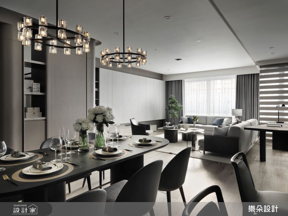 90坪新成屋(5年以下)＿現代風餐廳案例圖片＿樂朵室內設計＿樂朵_09之5