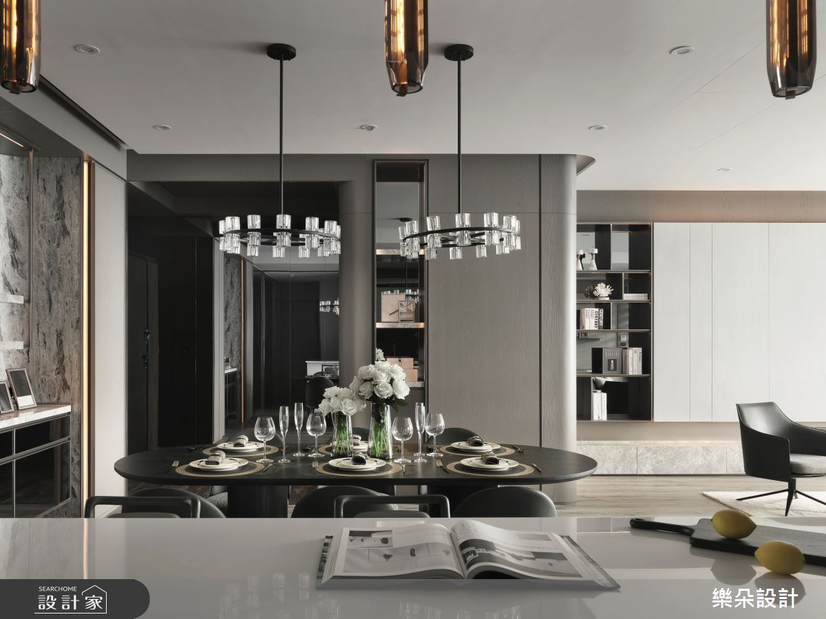 90坪新成屋(5年以下)＿現代風餐廳案例圖片＿樂朵室內設計＿樂朵_09之3