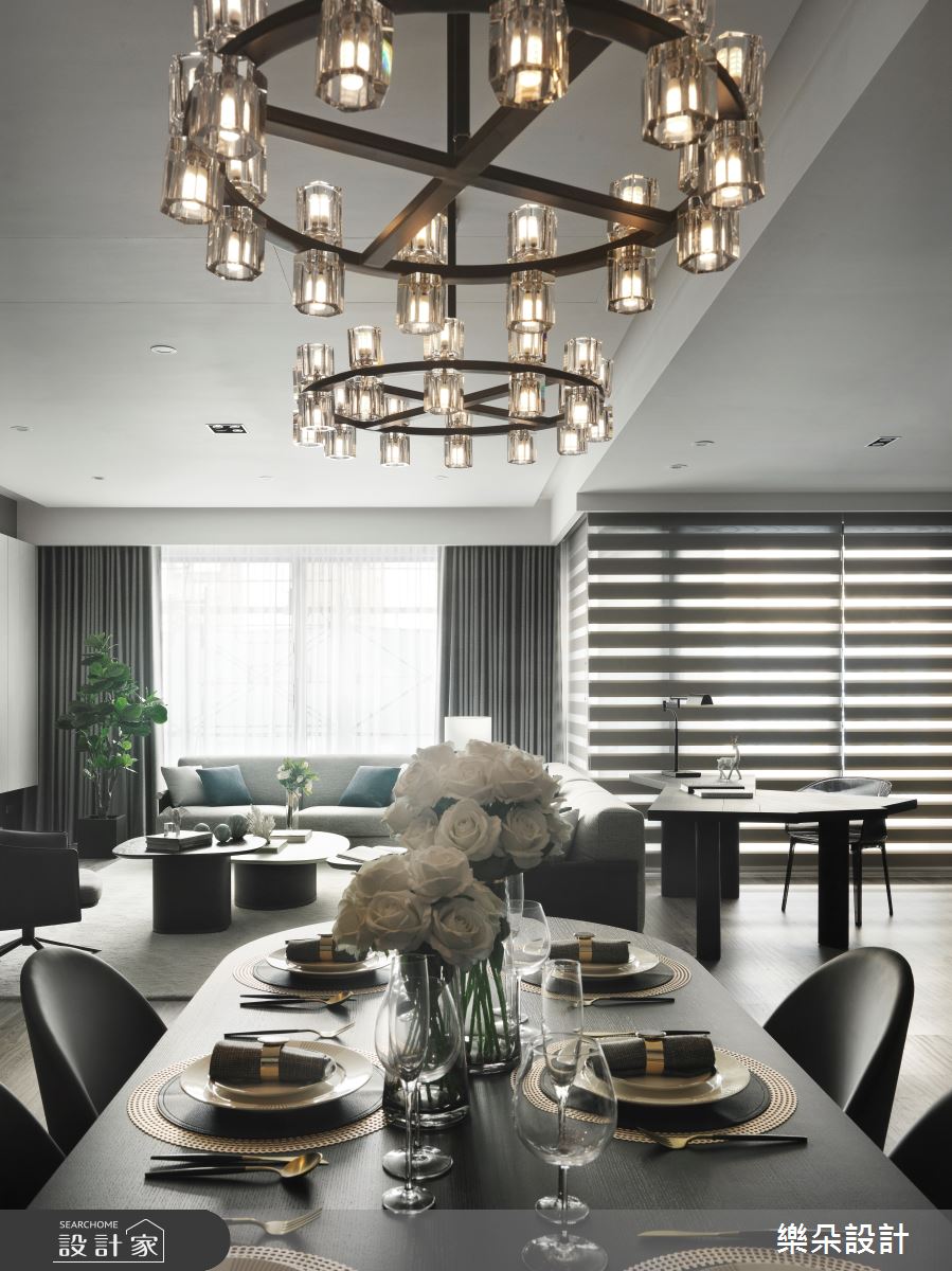 90坪新成屋(5年以下)＿現代風餐廳案例圖片＿樂朵室內設計＿樂朵_09之6