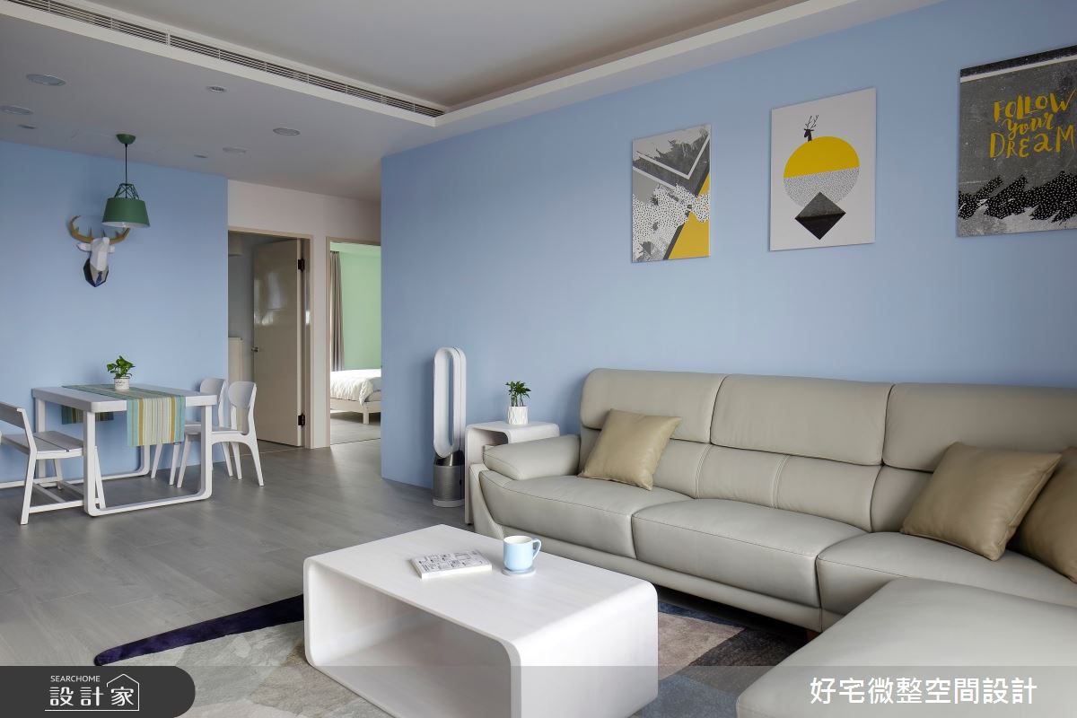 25坪新成屋(5年以下)＿北歐風客廳案例圖片＿好宅微整空間設計＿好宅_26之10