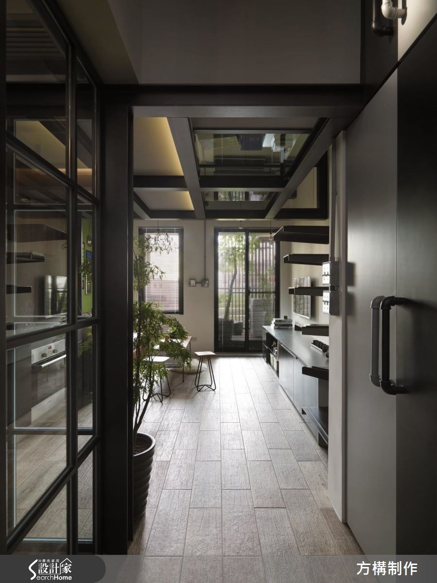 7坪新成屋(5年以下)＿工業風玄關案例圖片＿方構制作空間設計＿方構_03之1