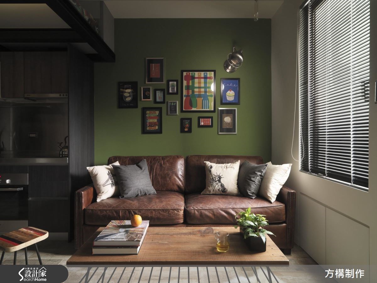 7坪新成屋(5年以下)＿工業風客廳案例圖片＿方構制作空間設計＿方構_03之5