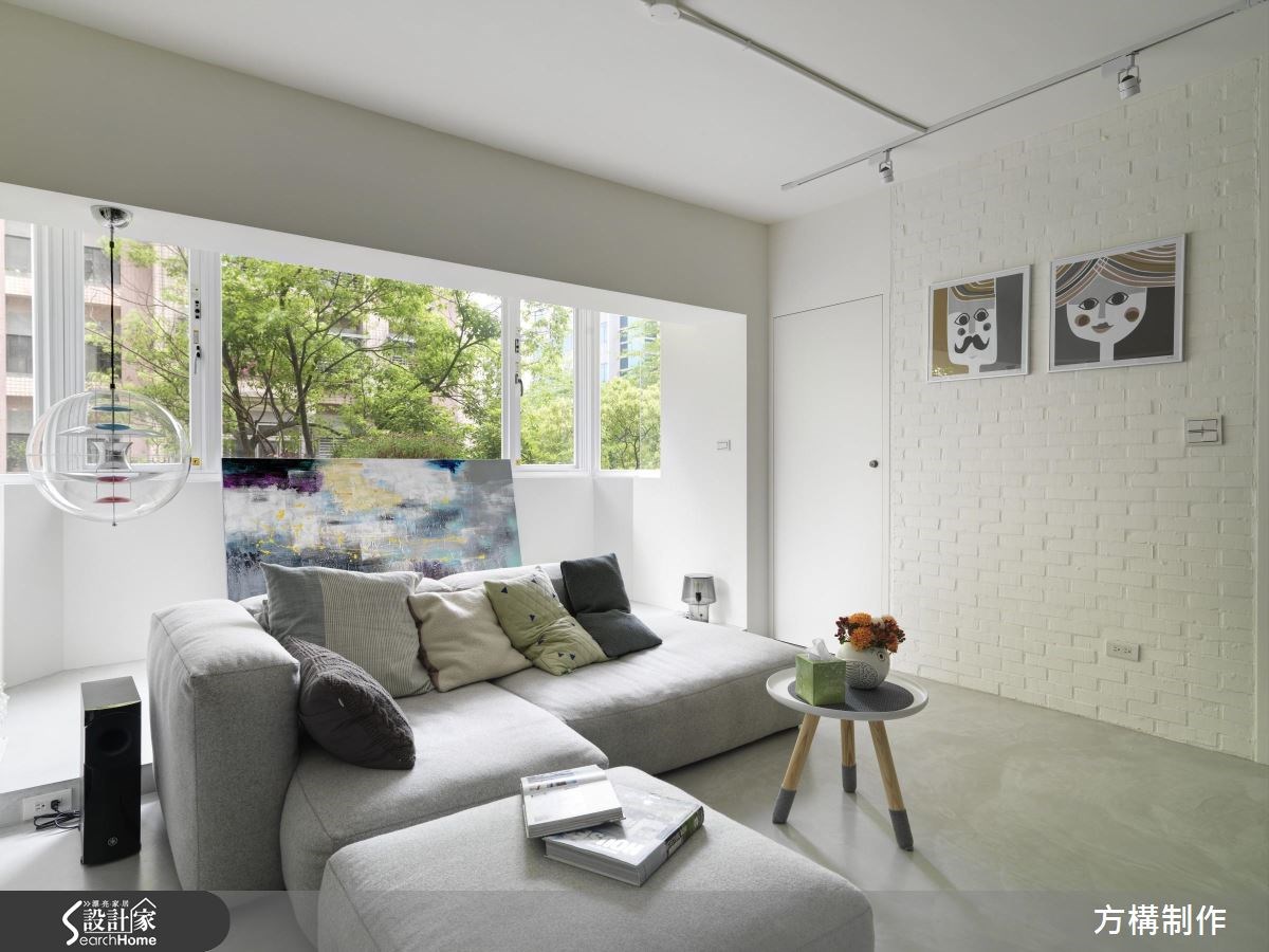 27坪老屋(16~30年)＿北歐風客廳案例圖片＿方構制作空間設計＿方構_05之2