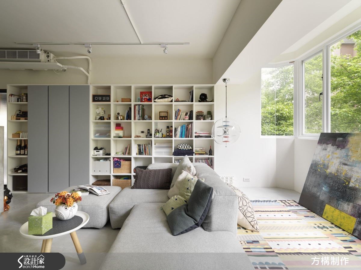 27坪老屋(16~30年)＿北歐風客廳案例圖片＿方構制作空間設計＿方構_05之5