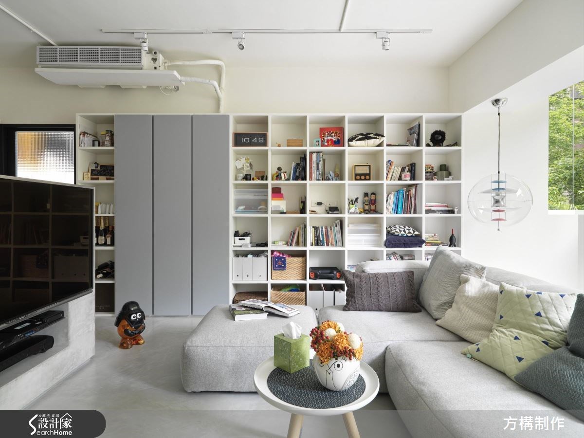 27坪老屋(16~30年)＿北歐風客廳案例圖片＿方構制作空間設計＿方構_05之6