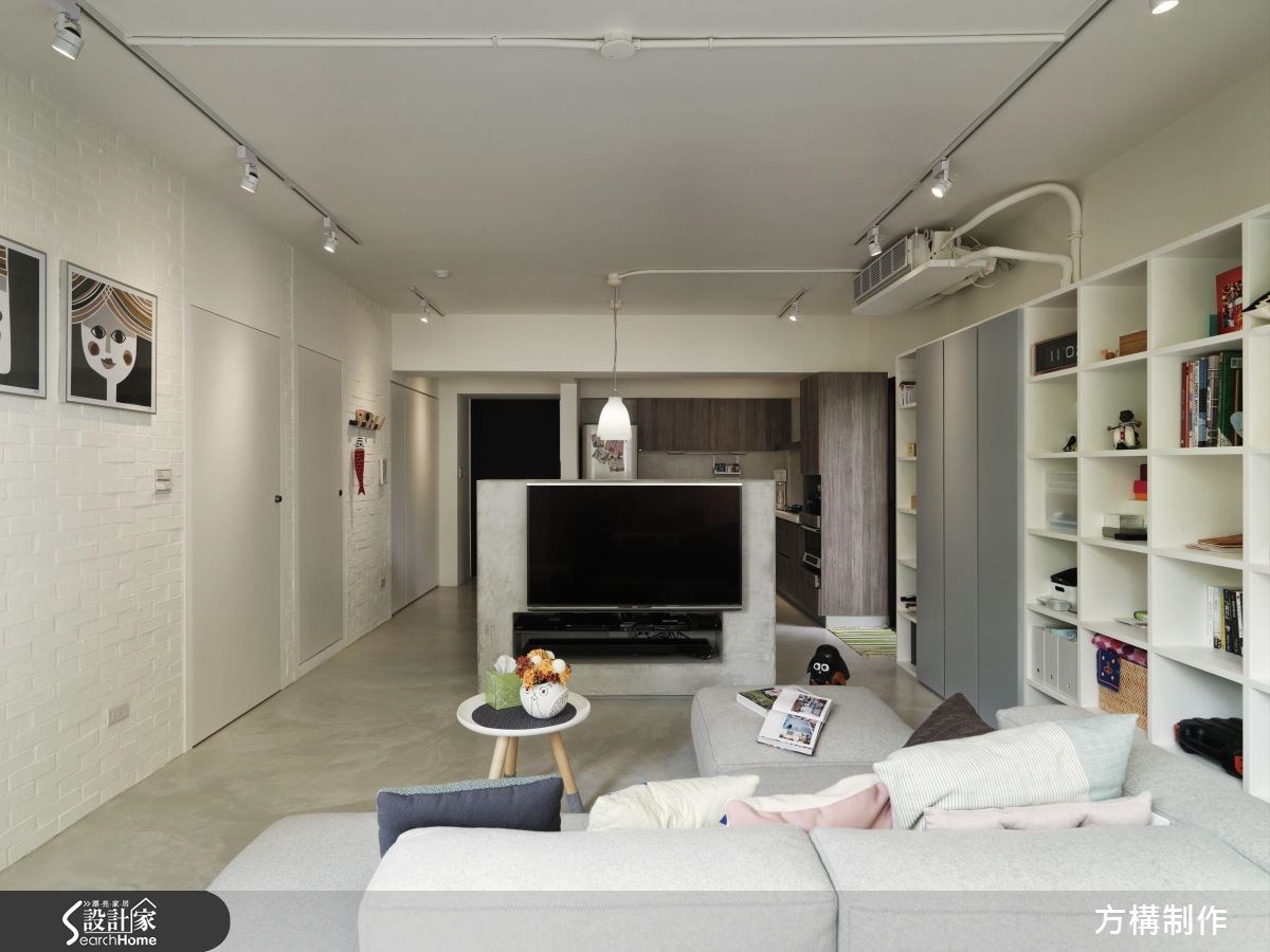 27坪老屋(16~30年)＿北歐風客廳案例圖片＿方構制作空間設計＿方構_05之9