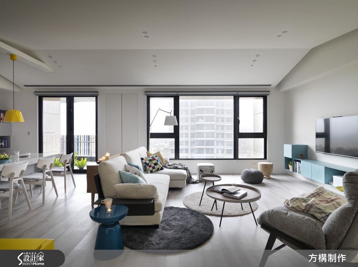 62坪新成屋(5年以下)＿北歐風客廳案例圖片＿方構制作空間設計＿方構_06之1