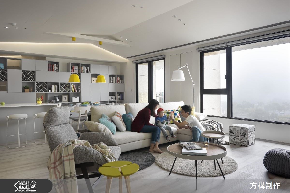 62坪新成屋(5年以下)＿北歐風客廳案例圖片＿方構制作空間設計＿方構_06之3