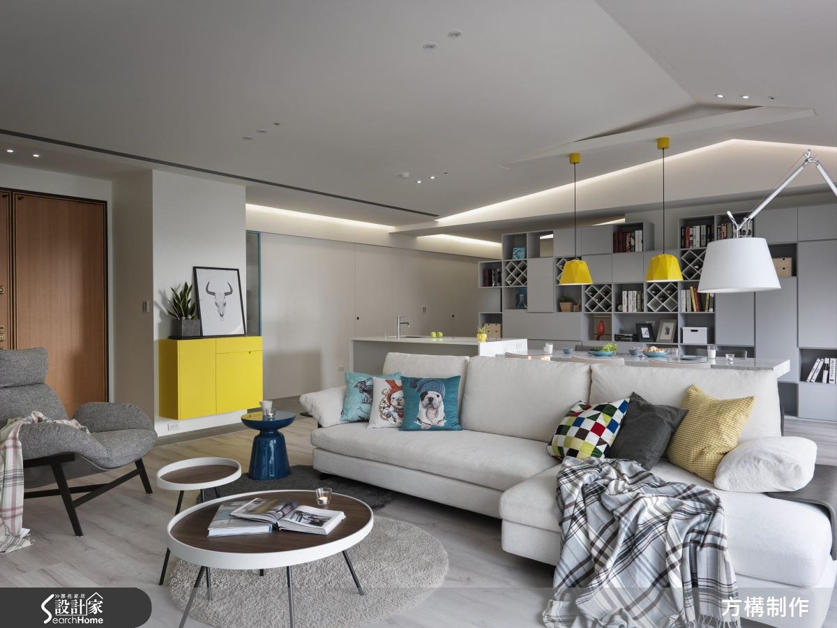 62坪新成屋(5年以下)＿北歐風客廳案例圖片＿方構制作空間設計＿方構_06之4