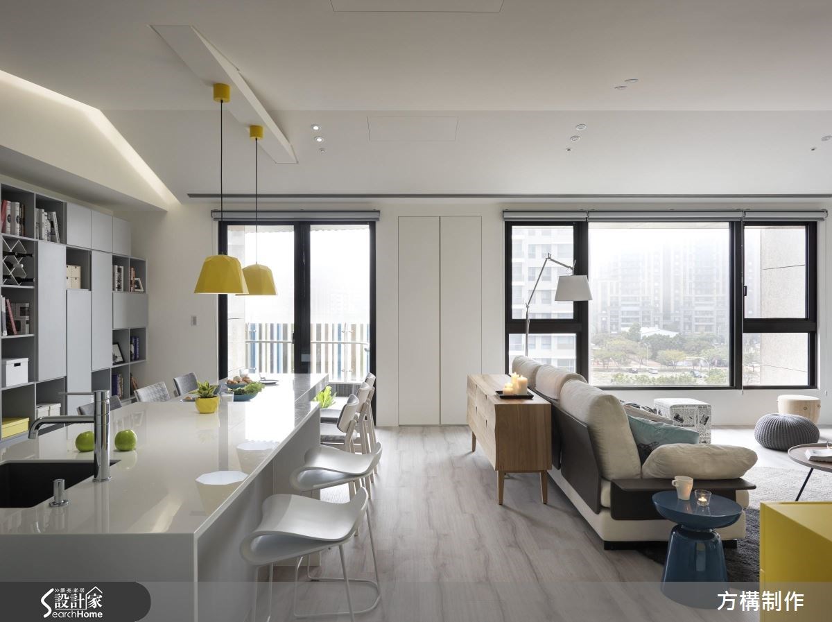 62坪新成屋(5年以下)＿北歐風吧檯中島案例圖片＿方構制作空間設計＿方構_06之6