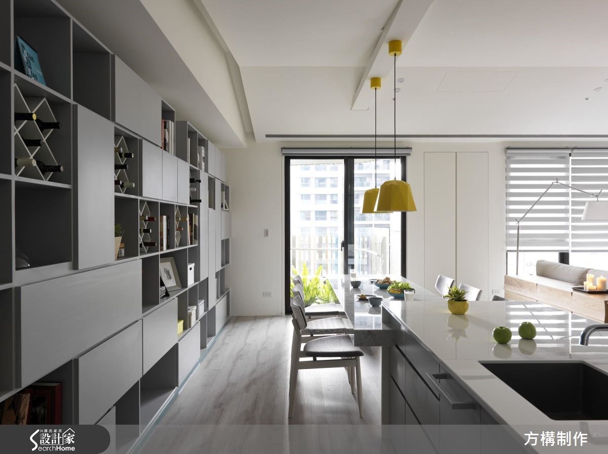 62坪新成屋(5年以下)＿北歐風餐廳中島案例圖片＿方構制作空間設計＿方構_06之7