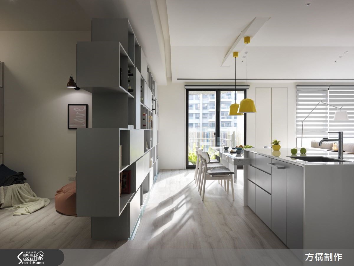 62坪新成屋(5年以下)＿北歐風餐廳中島案例圖片＿方構制作空間設計＿方構_06之14