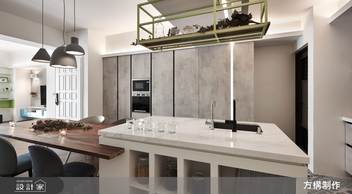 40坪中古屋(5~15年)＿北歐風餐廳中島案例圖片＿方構制作空間設計＿方構_08之17