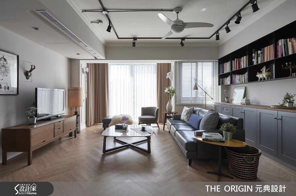 40坪中古屋(5~15年)＿鄉村風客廳案例圖片＿THE ORIGIN 元典設計＿元典_07之1
