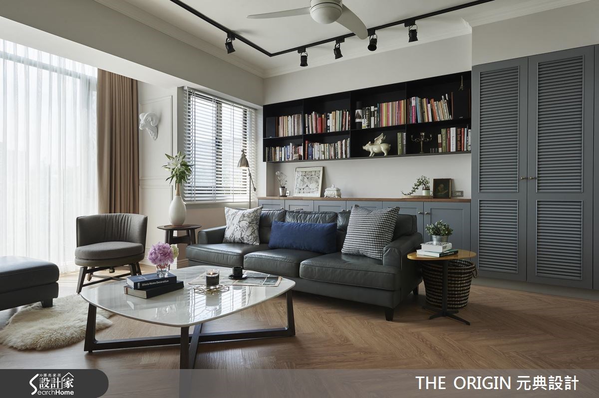 40坪中古屋(5~15年)＿鄉村風客廳案例圖片＿THE ORIGIN 元典設計＿元典_07之4