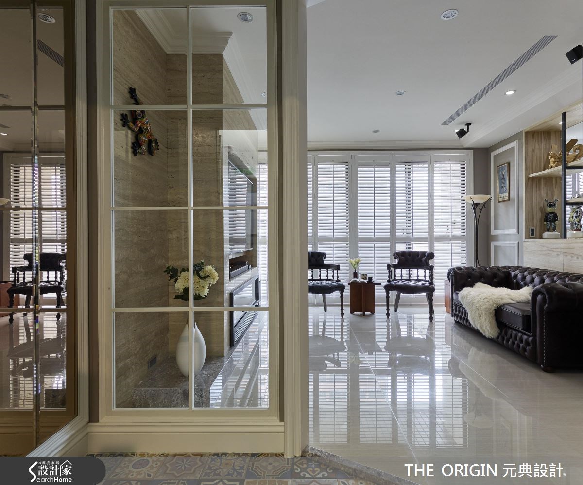 40坪新成屋(5年以下)＿美式風客廳案例圖片＿THE ORIGIN 元典設計＿元典_10之2