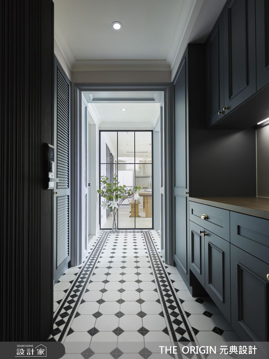 37坪新成屋(5年以下)＿美式風玄關案例圖片＿THE ORIGIN 元典設計＿元典_18之1