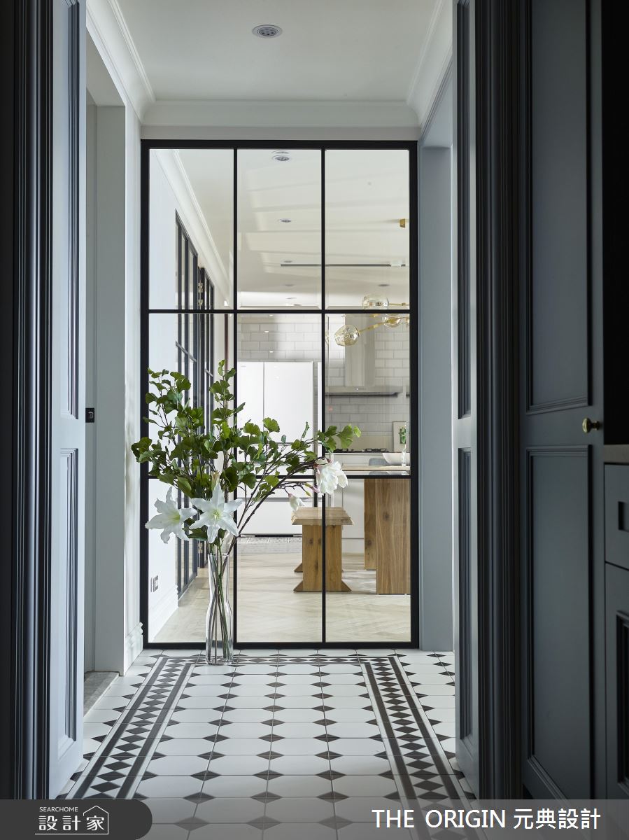 37坪新成屋(5年以下)＿美式風玄關案例圖片＿THE ORIGIN 元典設計＿元典_18之2
